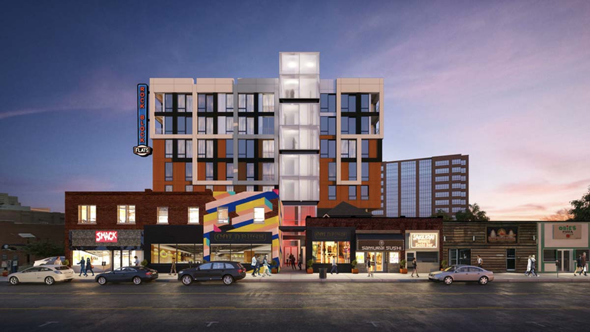 Construction underway for new development on the 'Rock Block'